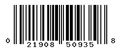 UPC barcode number 021908509358