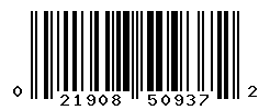 UPC barcode number 021908509372