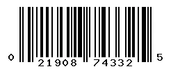 UPC 021908743325 barcode image