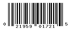 UPC barcode number 021959017215