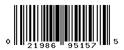 UPC barcode number 021986951575