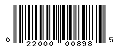 upc 022000008985 barcode image