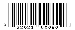 upc 022021600601 barcode image