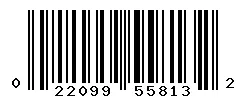 UPC barcode 022099558132