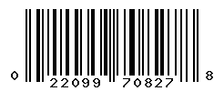 UPC barcode number 022099708278
