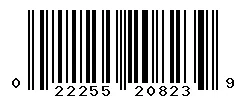 UPC barcode 022255208239