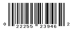 UPC barcode 022255239462