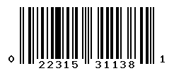 UPC barcode number 022315311381