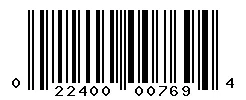 UPC barcode 022400007694