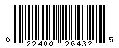 UPC barcode number 022400264325