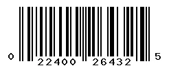 UPC barcode 022400264325