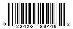 UPC barcode number 022400264462