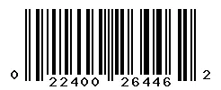 UPC barcode 022400264462