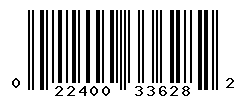 UPC barcode number 022400336282
