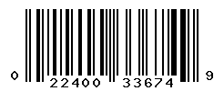 UPC barcode number 022400336749