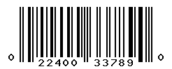 UPC barcode number 022400337890