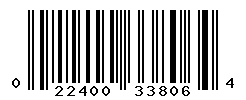 UPC barcode number 022400338064