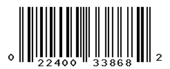 UPC barcode number 022400338682