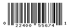 UPC barcode number 022400556741