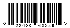 UPC barcode number 022400603285