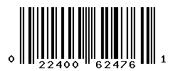 UPC barcode number 022400624761