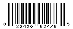 UPC barcode number 022400624785