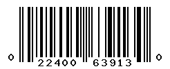 UPC barcode number 022400639130