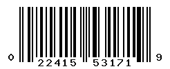 UPC barcode number 022415531719