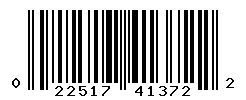 UPC barcode 022517413722