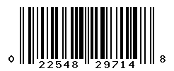 UPC barcode number 022548297148