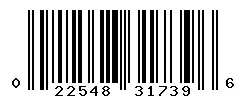UPC 022548317396 barcode image