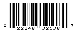 upc 022548321386 barcode image