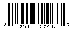 UPC barcode 022548324875