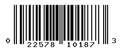 UPC barcode number 022578101873