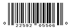UPC barcode 022592055060