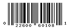 022600601081 barcode