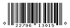 UPC barcode number 022796130150