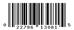 upc 022796130815 barcode image