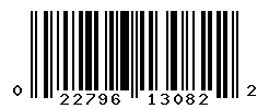 upc 022796130822 barcode image