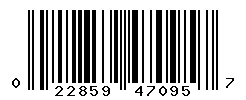 upc 022859470957 barcode image