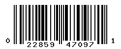 upc 022859470971 barcode image