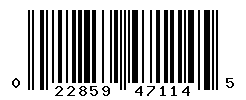 UPC barcode number 022859471145