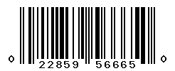 UPC barcode number 022859566650