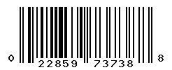 UPC barcode number 022859737388