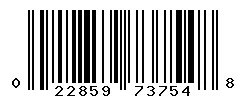 UPC barcode 022859737548