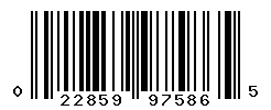 UPC barcode number 022859975865