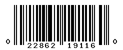 UPC barcode number 022862191160