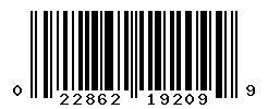 UPC barcode number 022862192099