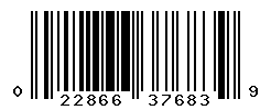 UPC barcode number 022866376839
