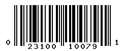 upc 023100100791 barcode image